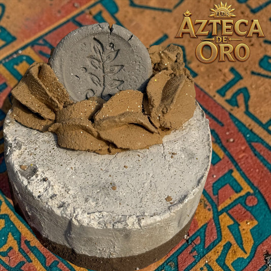 Pastel Flor Azteca de Oro