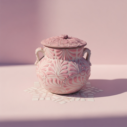 Talavera  Pink Frijolera