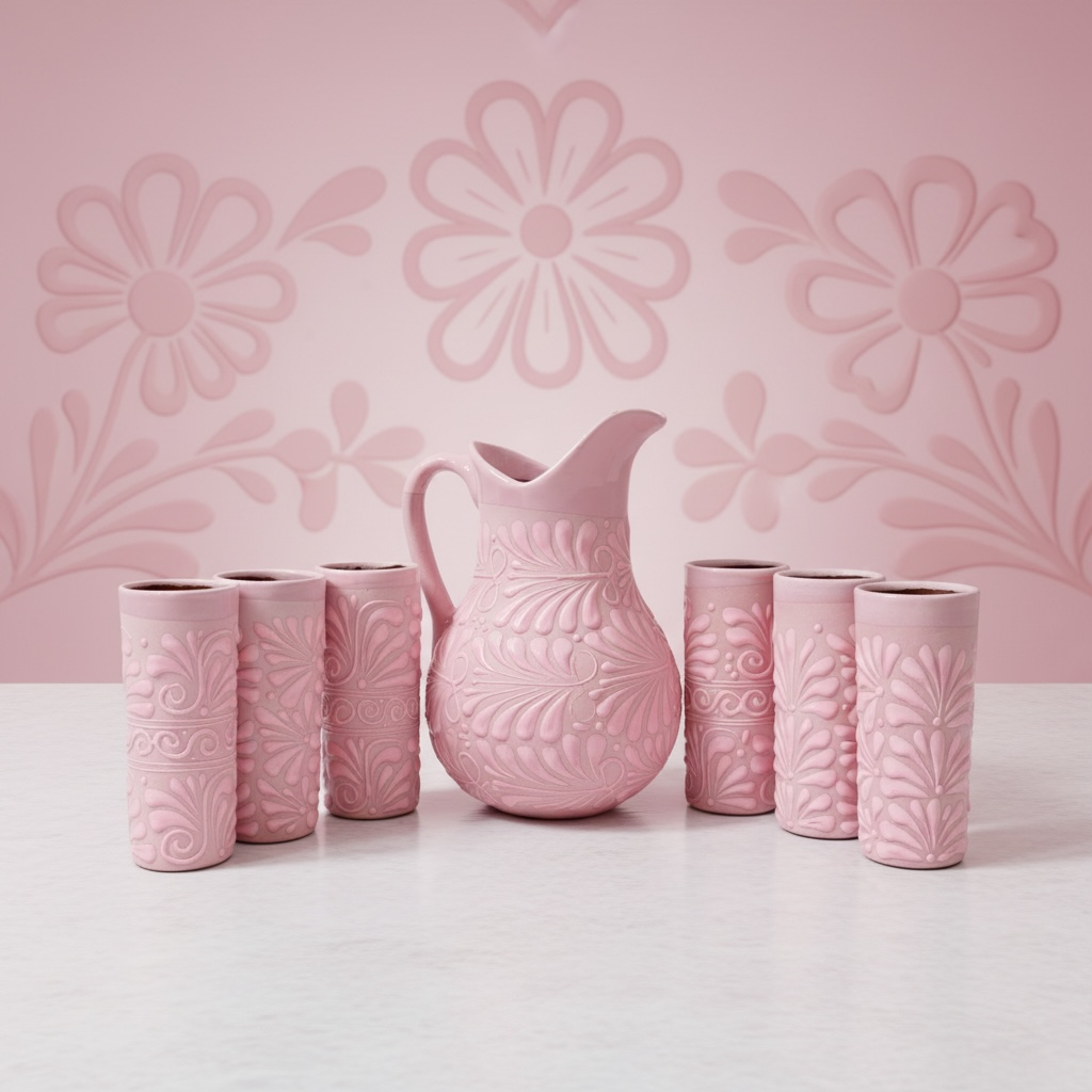 Talavera Jarron Pink