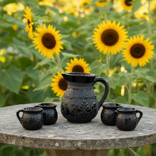 Mini Jarron talavera matte black