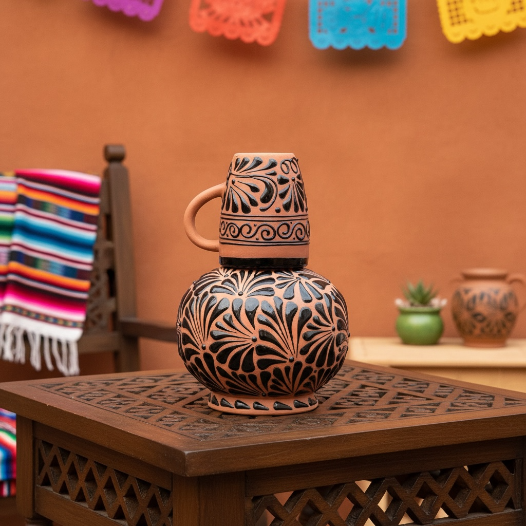 Botellon Talavera Black