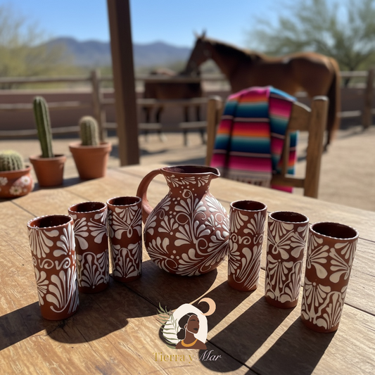 Jarron Plumeado Guadalajara